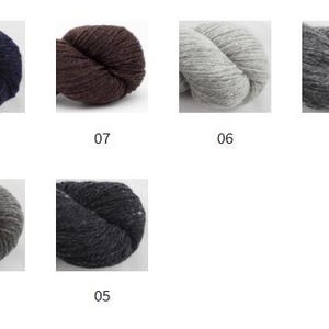 BC Garn LOCH LOMOND Gots Organic tweed wool by 50 grams 150 meters (164 yards) Light worsted weight yarn image 7