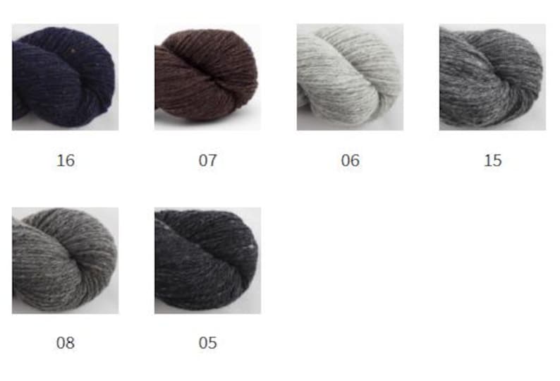 BC Garn LOCH LOMOND Gots Organic tweed wool by 50 grams 150 meters (164 yards) Light worsted weight yarn image 7