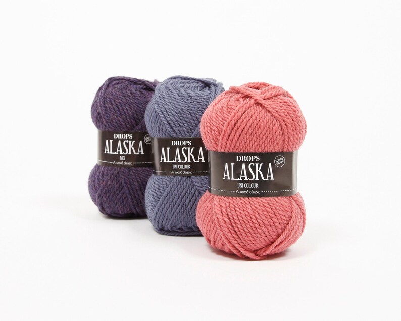 Knitting yarn aran weight Worsted yarn Pure wool yarn for Etsy