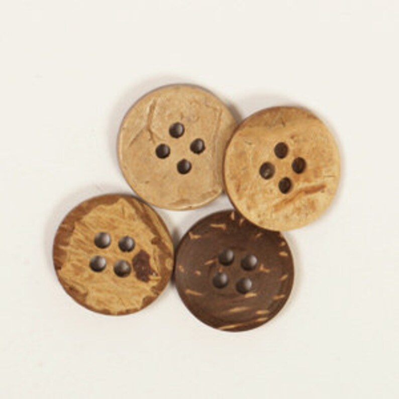Coconut buttons for baby clothes Buttons for crafts Light Etsy