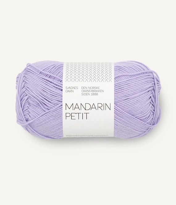 Cotton yarn Sandnes Garn MANDARIN PETIT Crochet yarn for Amigurumi and Summer knitting, 50 g 196 Yard