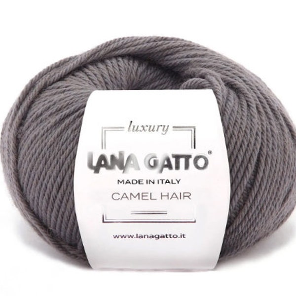 Lana Gatto Mischgarn aus Merinowolle und Kamel - 50g 125m - Weiches Wollgarn - Luxusgarn