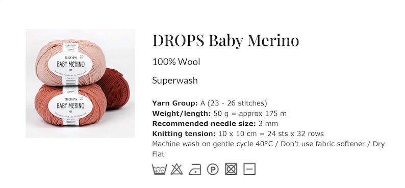 Superwash Merino Wool Drops BABY MERINO Fingering Weight Yarn 50g 191 Yards image 11