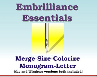 EMBRILLIANCE Essentials - Embrilliance Software, Embroidery Software, Design Editing Software, Embrilliance Software, Resizing Software