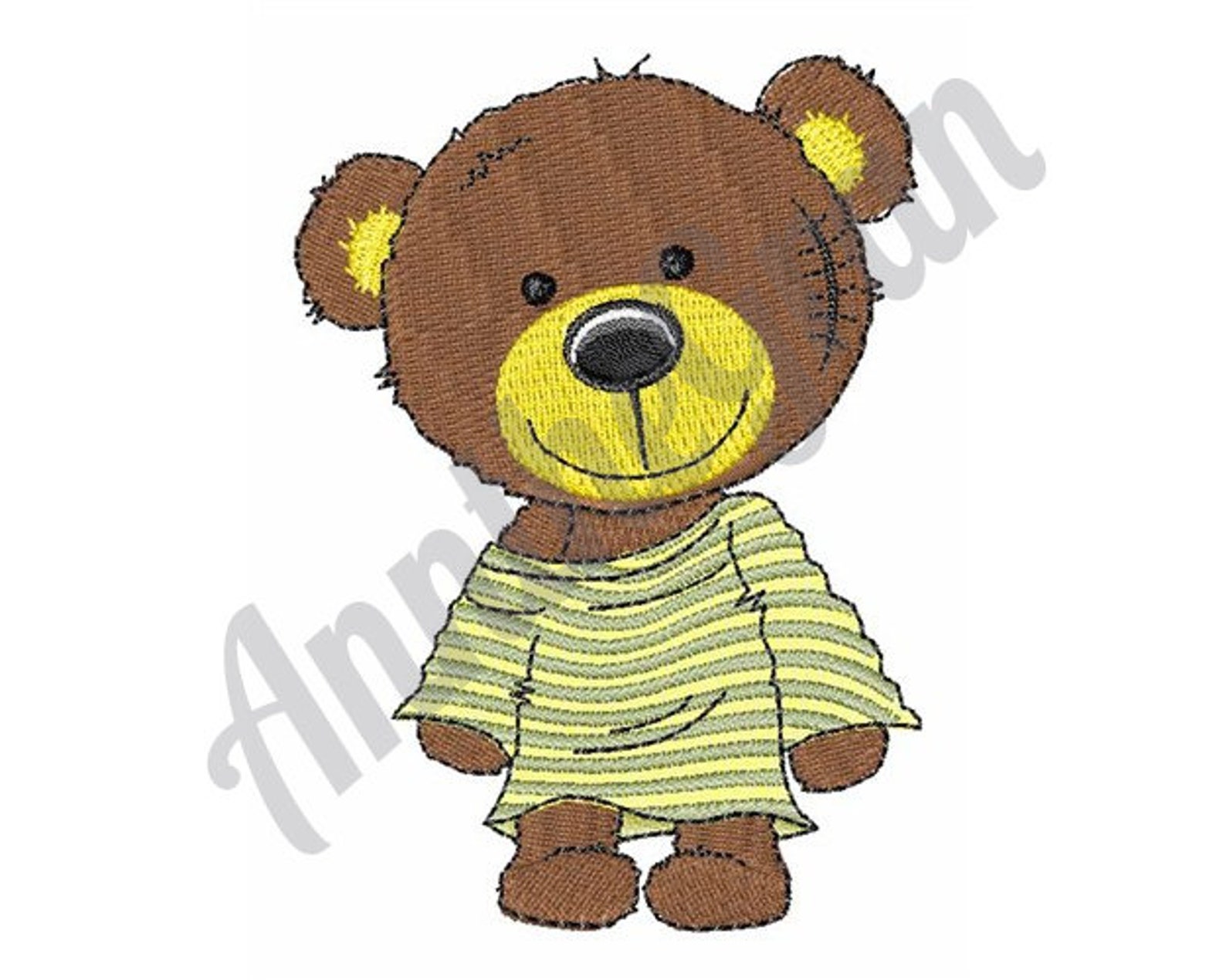 Teddy Bear Embroidery Design. Machine Embroidery Design. Teddy Etsy