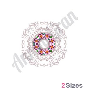 Filigree Doily - Machine Embroidery Design. Flower Doily Embroidery Pattern. Floral Filigree Doily Embroidery Design