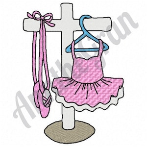 Ballet Embroidery Design. Machine Embroidery Design. Ballerina Tutu Embroidery Pattern. Ballerina Pointe Shoes Design. Ballet Girl Pattern