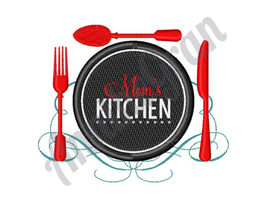 Table Setting Embroidery Design. Machine Embroidery Design. Etsy