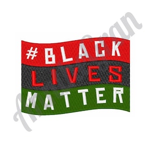 Black Lives Matter Embroidery Design. South African Flag Embroidery Pattern. Machine Embroidery Design. BLM Embroidery. Black Life Matters