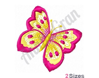 Colorful Butterfly Embroidery Design. Machine Embroidery Design. Spring Butterfly Pattern. Butterflies Embroidery Pattern. Beautiful Bug