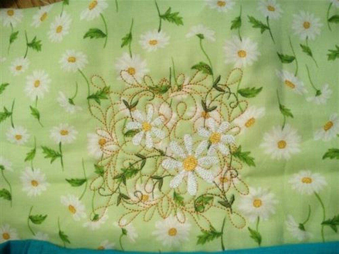 Daisy Flowers Embroidery Design. Machine Embroidery Design. Etsy