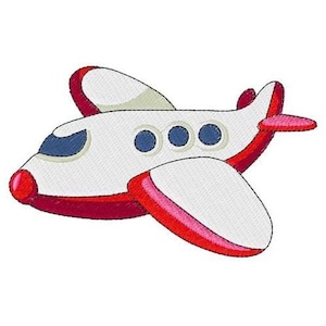 Avión de juguete - Diseño de bordado a máquina, patrón de bordado de avión volador