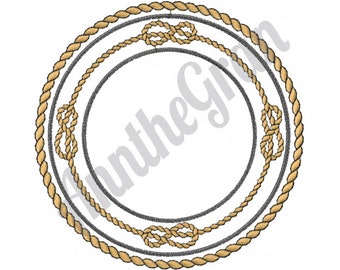 Nautical Rope Machine Embroidery Design - Etsy