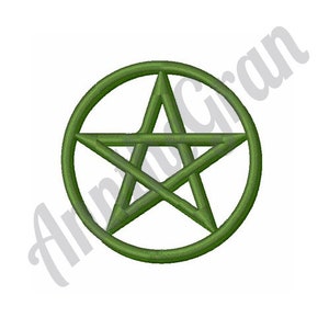 Pentagramm - Stickdatei für die Stickmaschine. Pentagramm Symbol Stickmuster