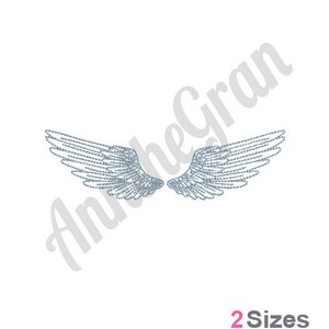 Angel Wings - Machine Embroidery Design. Religious Embroidery Pattern ...