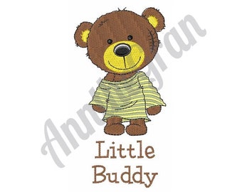 Teddy Bear - Machine Embroidery Design, Little Buddy