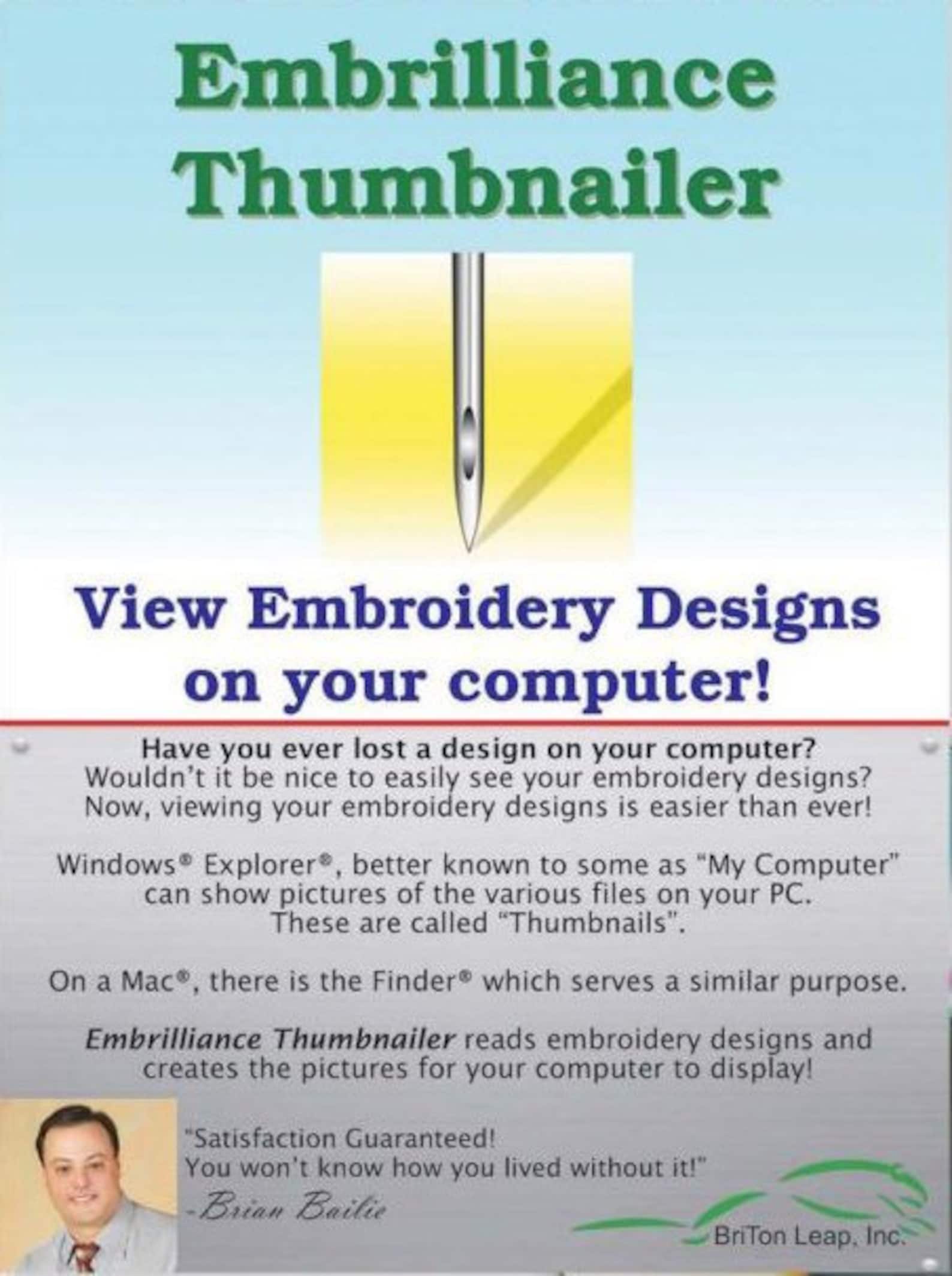 embrilliance thumbnailer embroidery software download embrilliance thumbnailer embroidery software download