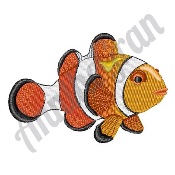 Clown Fish Embroidery Design. Machine Embroidery Design. Clownfish Embroidery Pattern. Anemonefish Embroidery Pattern. Fish Embroidery