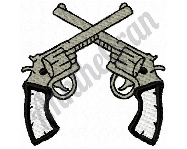 Diseño de bordado de armas. Diseño de bordado de pistolas. Etsy
