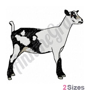 Goat - Machine Embroidery Design. Male Goat Embroidery Pattern. Billy Goat Embroidery Design