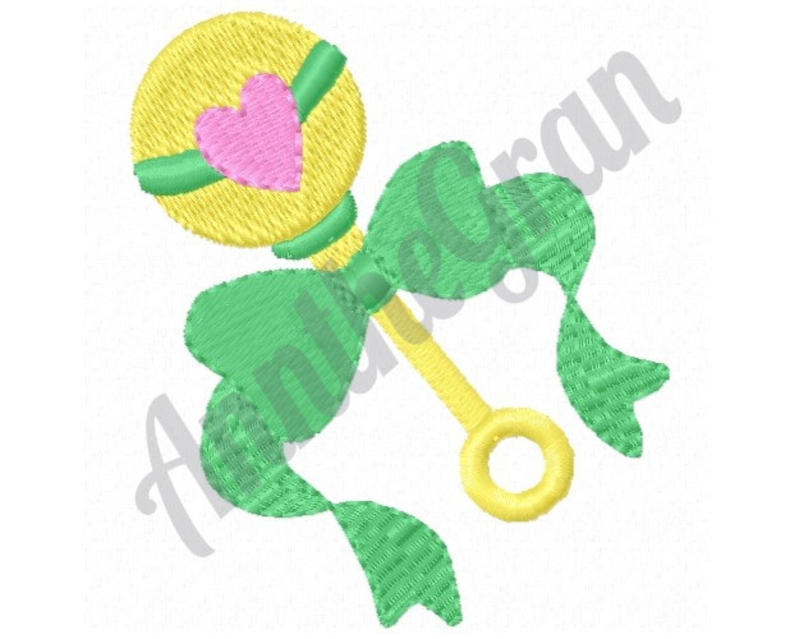 Baby Rattle Machine Embroidery Design Etsy
