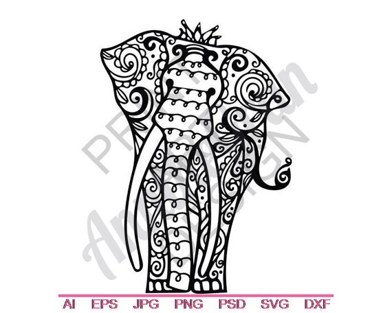 Free Free 160 Tribal Elephant Svg SVG PNG EPS DXF File