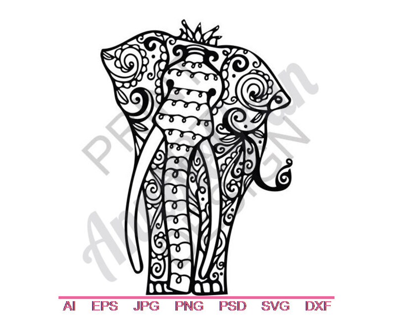 Free Free 106 Tribal Elephant Svg SVG PNG EPS DXF File