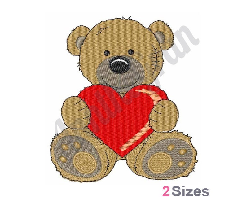 Heart bear embroidery design machine embroidery design baby  etsy Heart bear embroidery design machine embroidery design baby  etsy