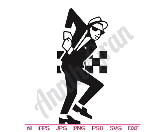  Ska  Dancer Svg  Dxf Eps Png Jpg Vector  Art Clipart Cut Etsy