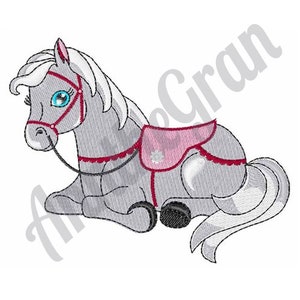 Pony Horse Embroidery Design. Machine Embroidery Design. Baby Horse Embroidery Pattern.