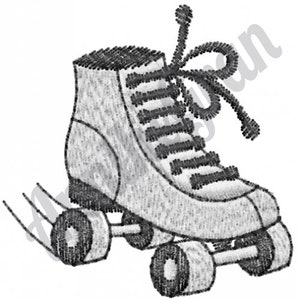 Roller Skates Embroidery Design. Machine Embroidery Design. Rollerskates Embroidery Design