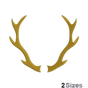 Large Deer Antlers - Machine Embroidery Design - 2 Sizes, Buck Antlers silhouette Embroidery Pattern, Hunting Embroidery Design