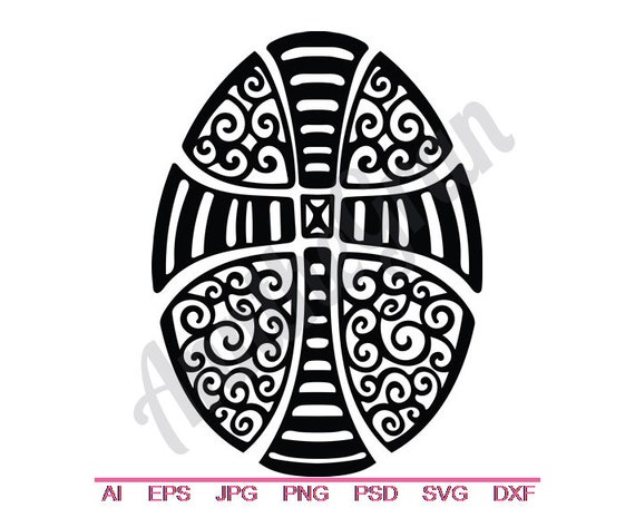 Easter Egg Svg Dxf Eps Png Jpg Vector Art Clipart Cut Etsy