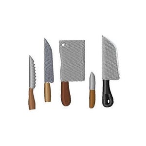 Chef Knives - Machine Embroidery Design