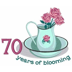 70 Years - Machine Embroidery Design