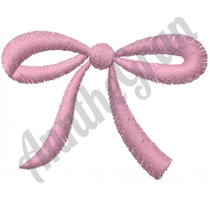 Pink Bow - Machine Embroidery Design