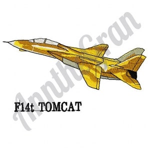 F-14 Tomcat Embroidery Design. Machine Embroidery Design. Combat Aircraft Pattern. Jet Fighter Plane Design. F-14 Military Plane Pattern