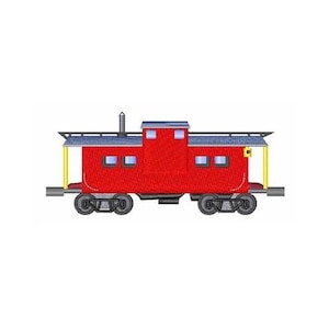 Caboose - Machine Embroidery Design