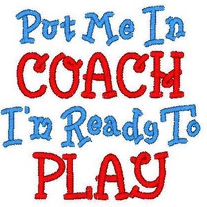 Ready To Play - Machine Embroidery Design