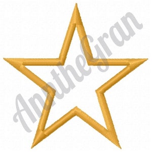 Star Outline Embroidery Design. Star Embroidery Design. Machine Embroidery Design. Outline Embroidery Design