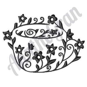 Floral Tea Cup - Machine Embroidery Design, Decorative Tea Cup Embroidery Pattern, Tea Time Embroidery, Artistic Coffee Cup Embroidery