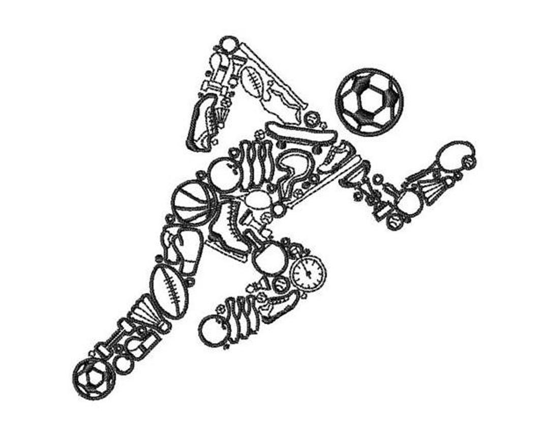 Running Sportsman - Machine Embroidery Design, All Sports Athlete ...
