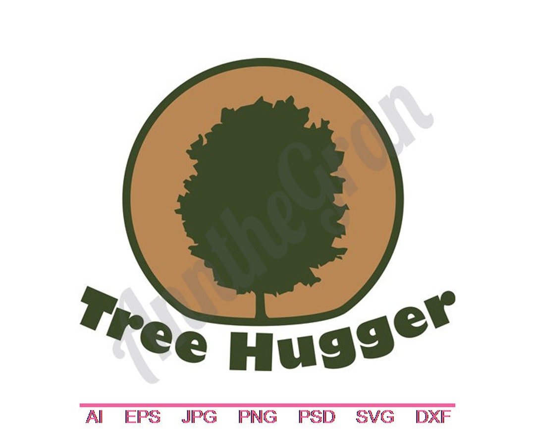 Tree Hugger Svg, Dxf, Eps, Png, Jpg, Vector Art, Clipart, Cut File