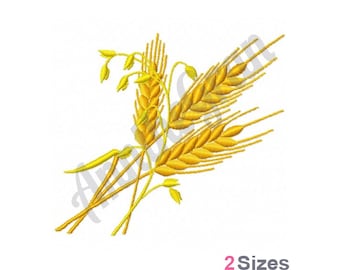 Wheat Stems Embroidery Design. Machine Embroidery Design. Wheat Pattern. Cereal Grain Embroidery Design. Wheat Embroidery Design