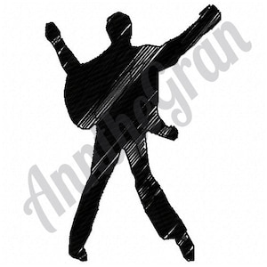 Elvis Silhouette Stickdatei. Stickdatei für die Stickmaschine. Elvis Muster. Rock and Roll Stickdatei. König Elvis Design