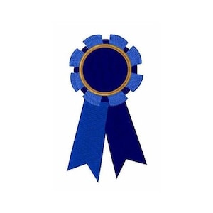 Ruban bleu - Motif de broderie machine