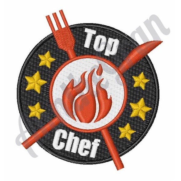 Top Chef Embroidery Design. Machine Embroidery Design. Cook Embroidery Design. Chef Embroidery Design. Kitchen Plate Embroidery Design