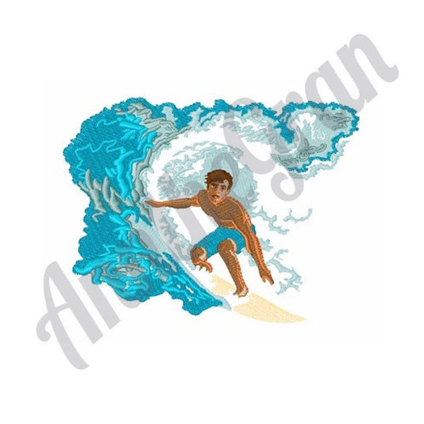 Surfer Boy Embroidery Design. Waves Embroidery Design. Machine Embroidery Design. Surfing Embroidery Design. Beach Embroidery Design