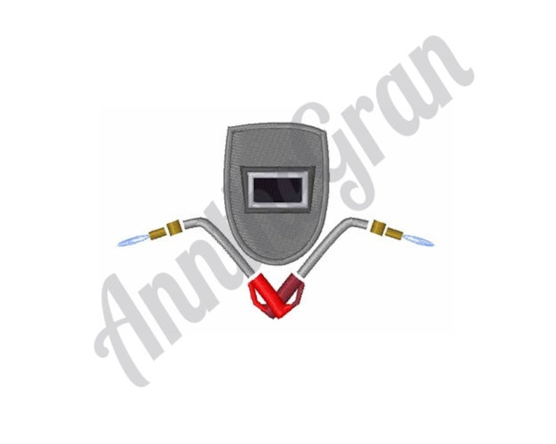 Welding Mask & Torch Embroidery Design. Machine Embroidery Etsy UK