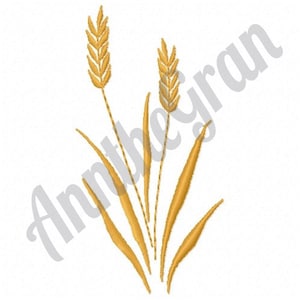 Wheat Stalk Embroidery Design. Wheat Embroidery Design. Machine Embroidery Design. Cereal Embroidery Design. Harvest Design. Grain Design